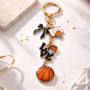 Basketball Charm Keychain